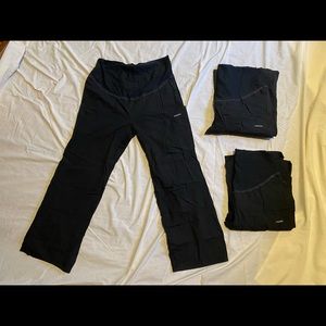 Maternity Scrub pants- black